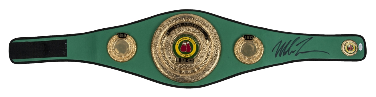 Mike Tyson Signed International Boxing Organization Championship Belt (PSA)
